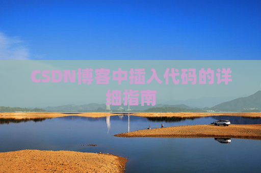 CSDN博客中插入代码的详细指南